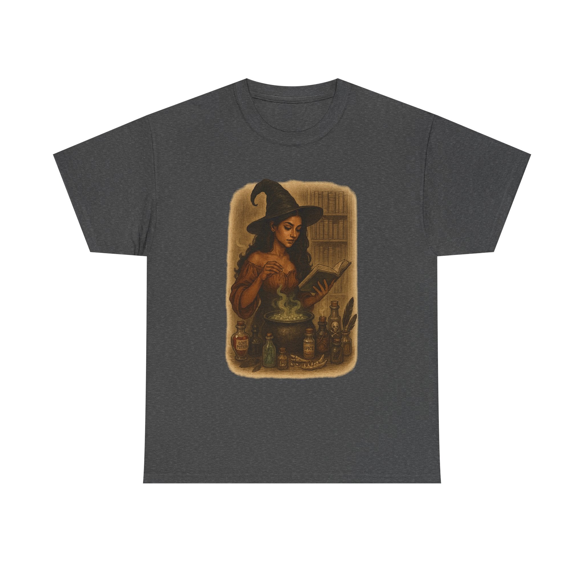Witchy Heavy Cotton Tee, Witch T-Shirt, Halloween Apparel, Dark Romance Book