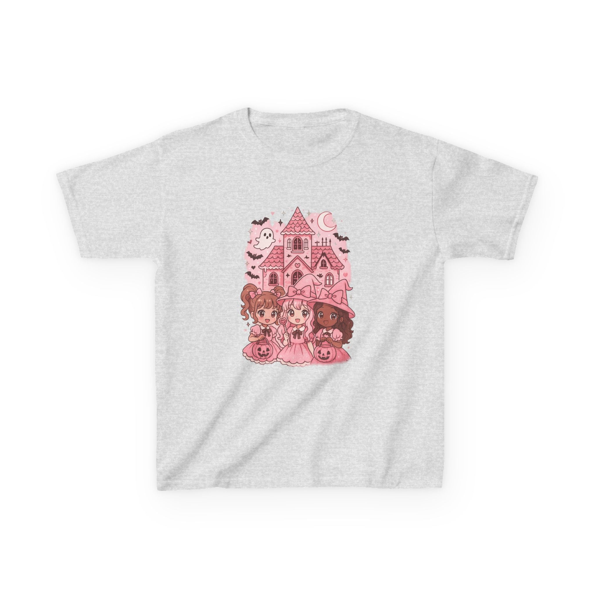 Anime Cartoon Cute Halloween Kids Tee | Girly Fun Shirt for Children