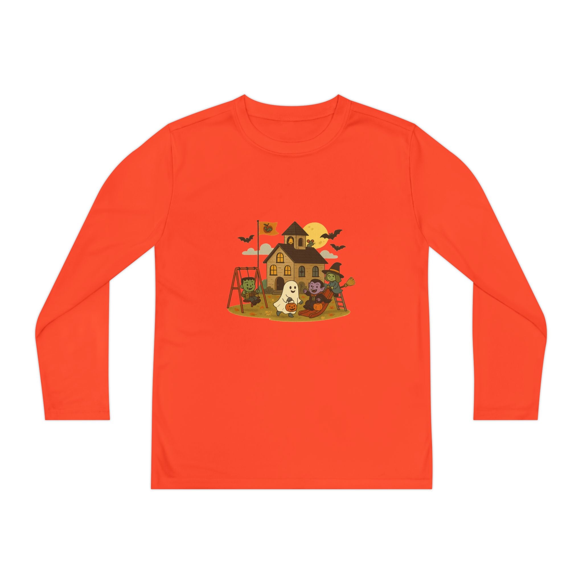 Youth Long Sleeve Adventure Tee, Kids Outdoor T-Shirt, Playtime Shirt, Gift for Boys & Girls, Fall Fashion, Halloween Party Wear