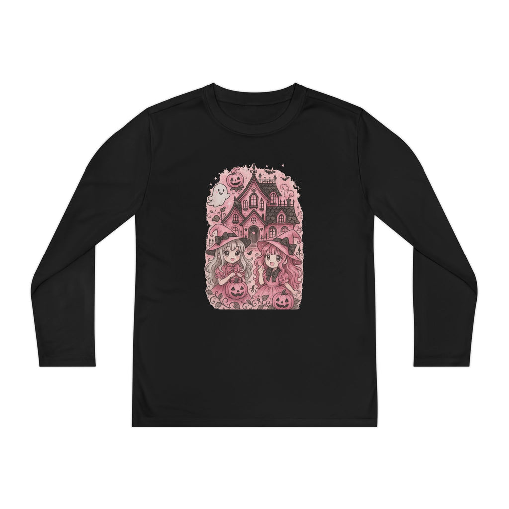 Anime Cartoon, Youth Halloween Adventure Long Sleeve Tee, Girly Shirt, Kids Fall Fashion