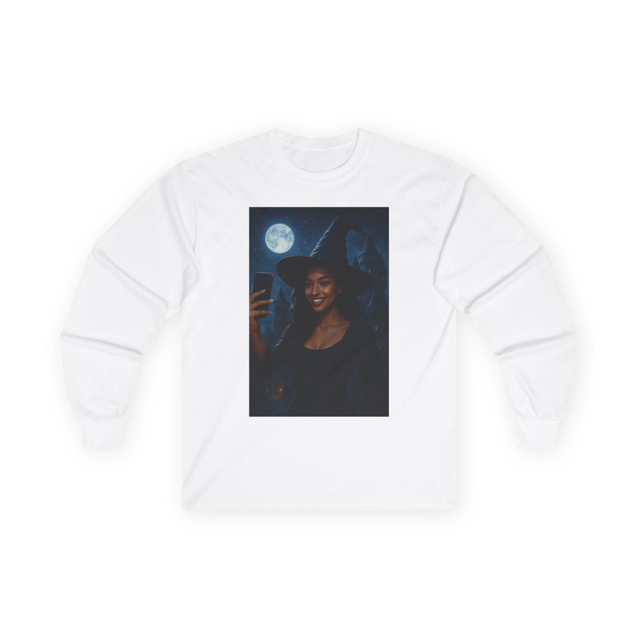 Influencer, Instagram Selfie Witch Halloween T-Shirt, Long Sleeve Tee
