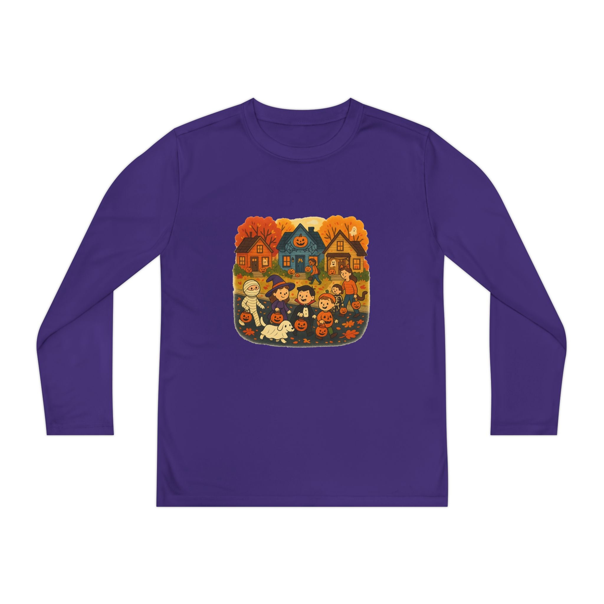 Autumn Family Fun Long Sleeve Tee, Cozy Kids Shirt, Fall Apparel, Halloween
