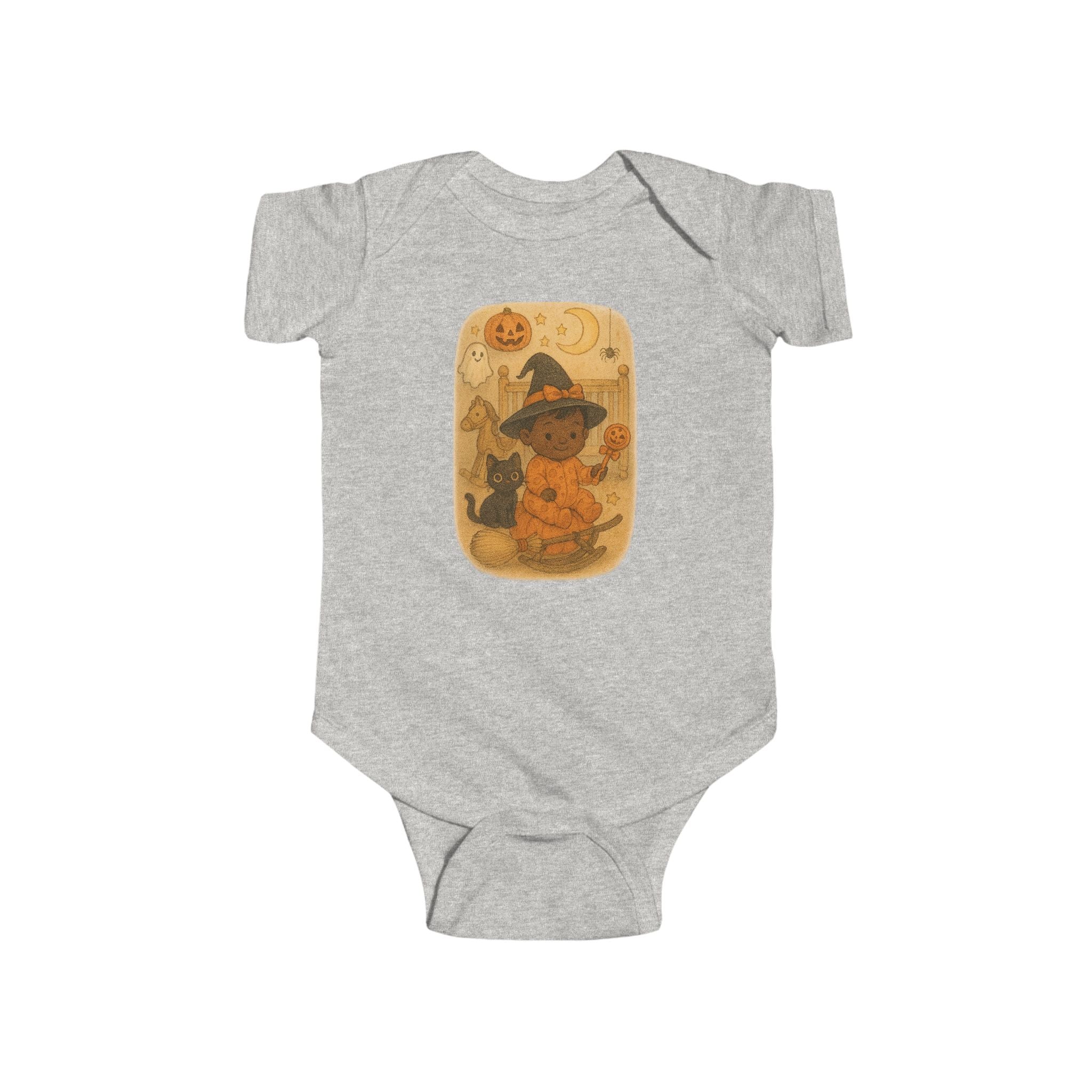 Halloween Bear Baby Bodysuit, Cute Infant Costume, Fall Baby Outfit, Pumpkin Patch Clothes, Trick or Treat Wear