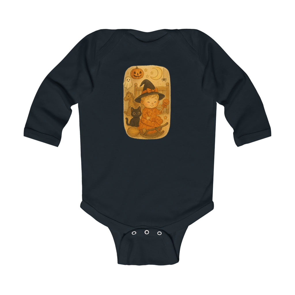 Halloween Baby Bodysuit, Adorable Infant Long Sleeve Costume, Fall Celebration Outfit