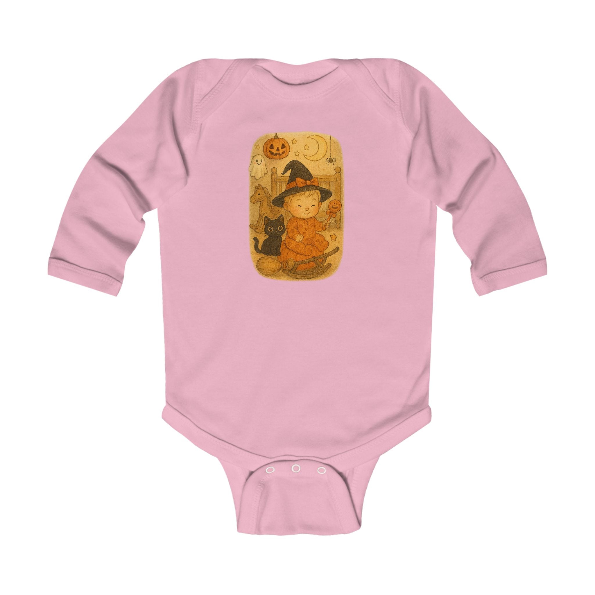 Halloween Baby Bodysuit, Adorable Infant Long Sleeve Costume, Fall Celebration Outfit