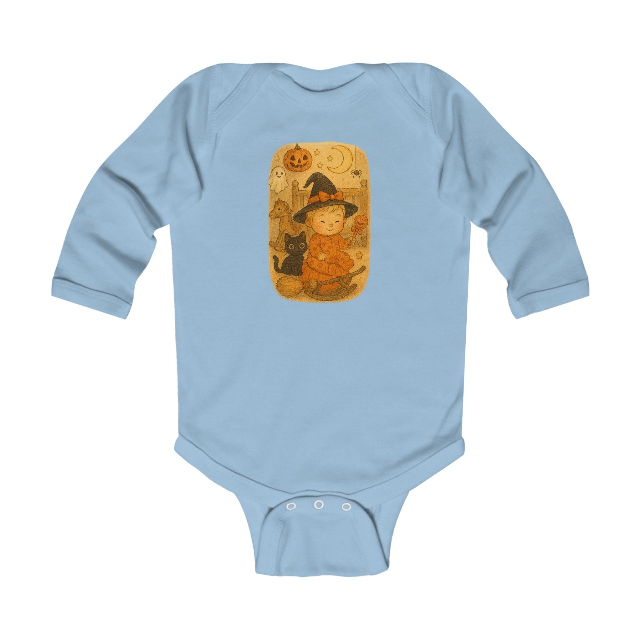 Halloween Baby Bodysuit, Adorable Infant Long Sleeve Costume, Fall Celebration Outfit