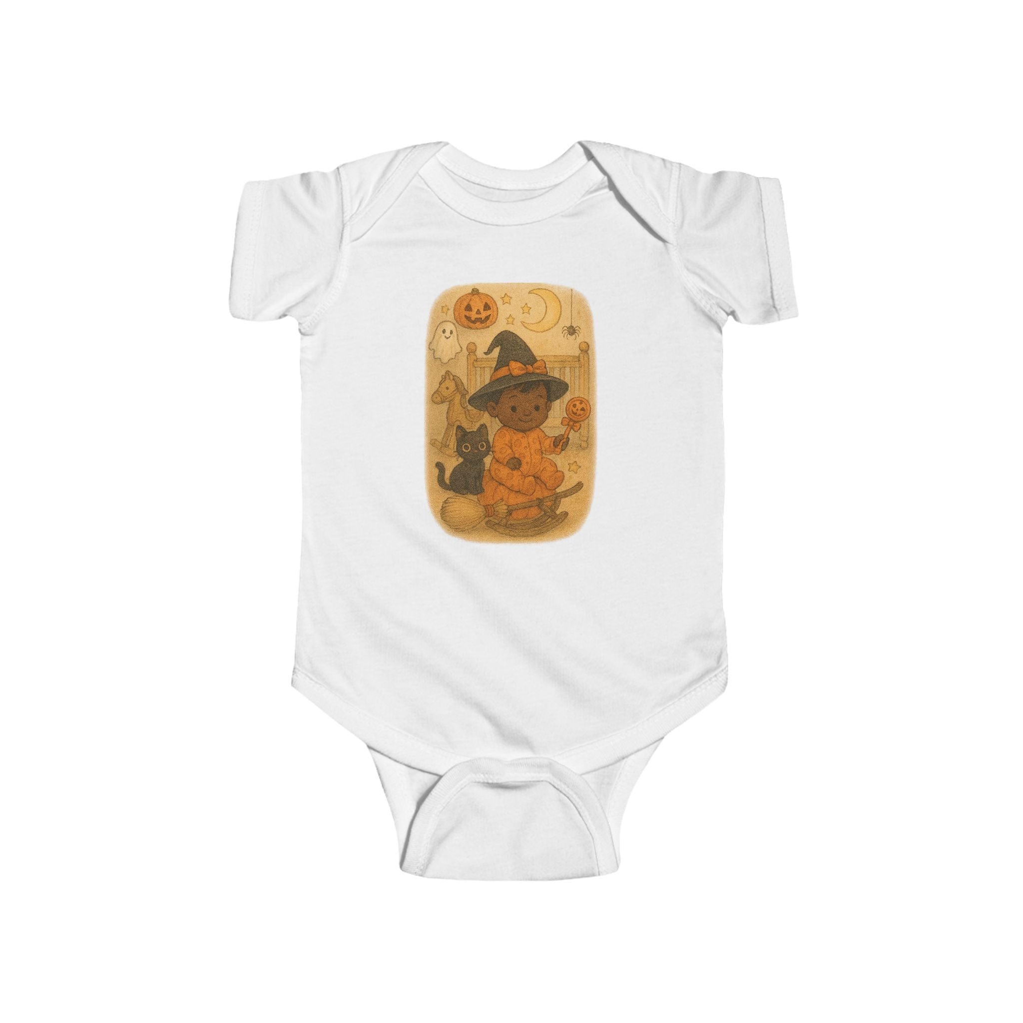 Halloween Bear Baby Bodysuit, Cute Infant Costume, Fall Baby Outfit, Pumpkin Patch Clothes, Trick or Treat Wear