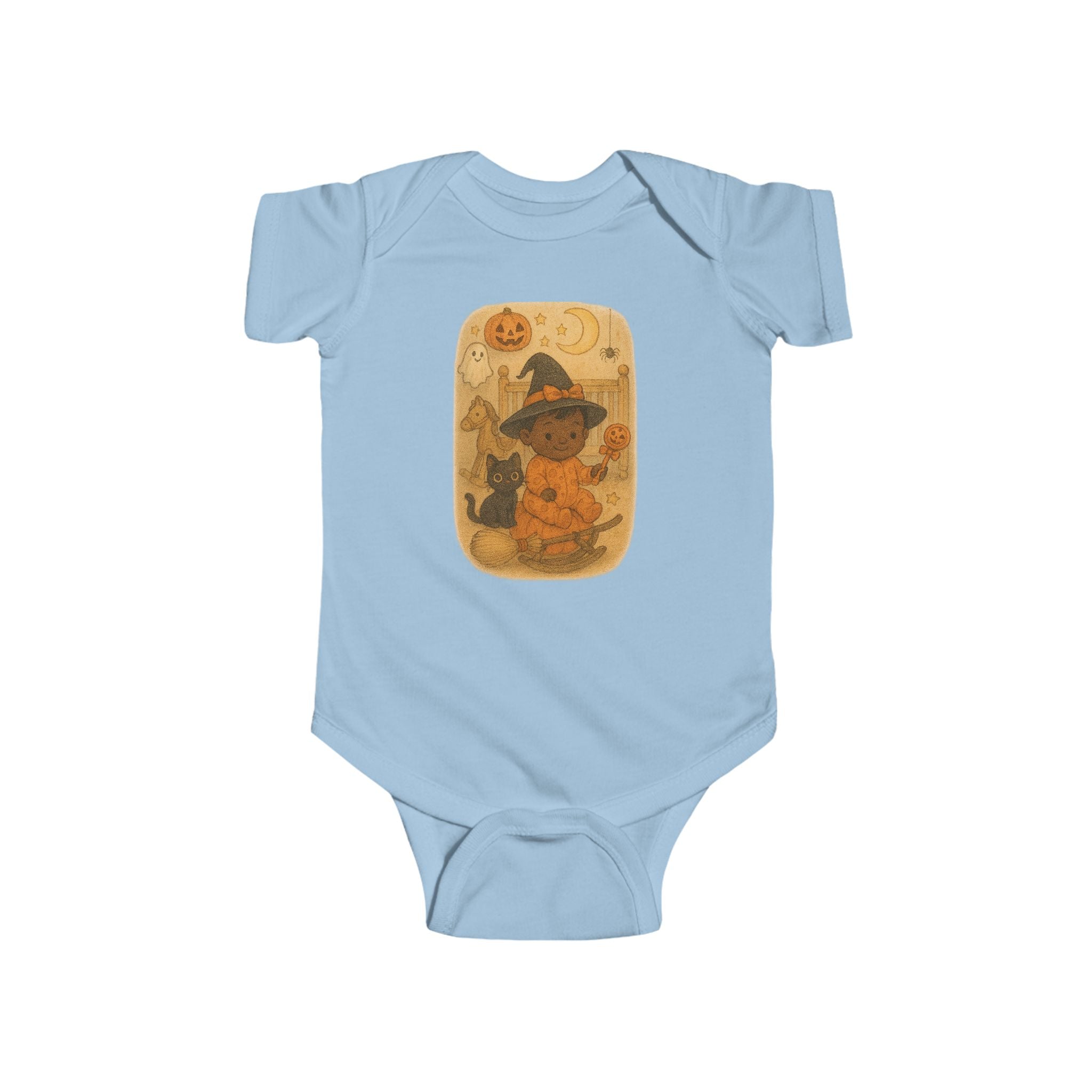 Halloween Bear Baby Bodysuit, Cute Infant Costume, Fall Baby Outfit, Pumpkin Patch Clothes, Trick or Treat Wear