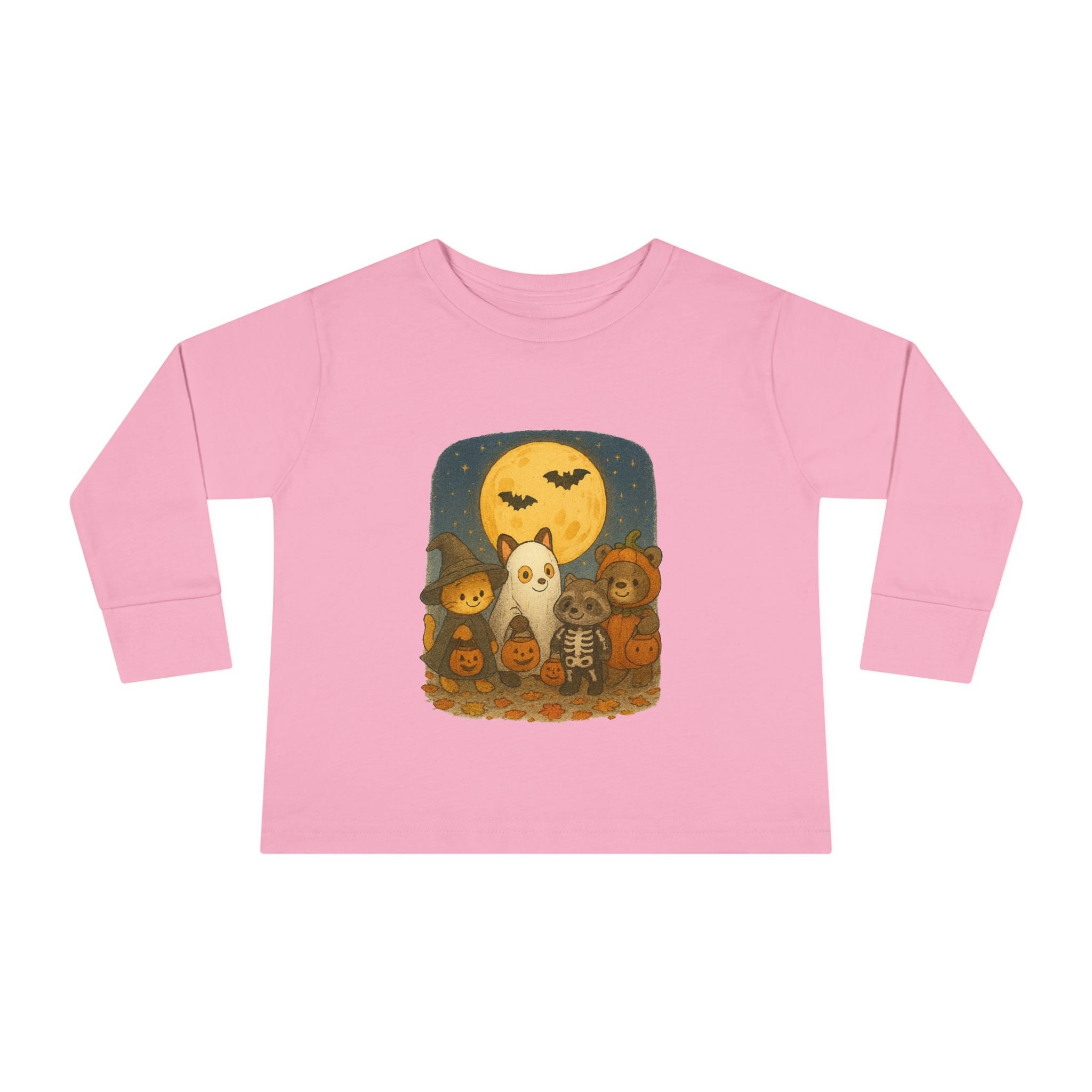 Adorable Toddler Long Sleeve Halloween Tee, Cute Fall Outfit, Pumpkin, Ghost, Autumn Apparel