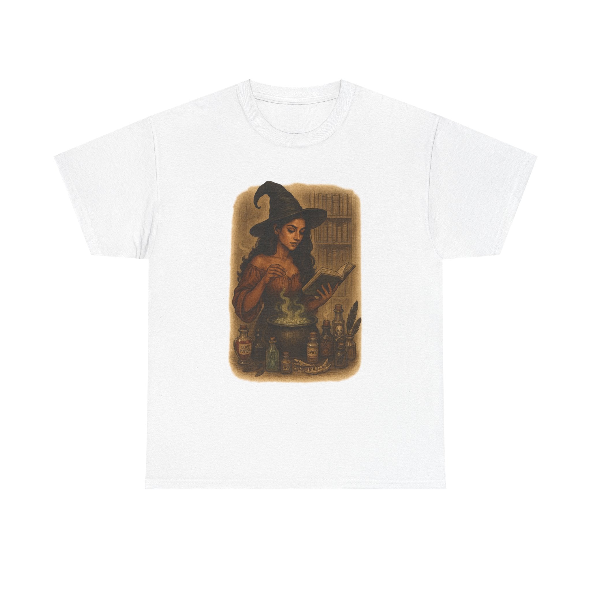 Witchy Heavy Cotton Tee, Witch T-Shirt, Halloween Apparel, Dark Romance Book