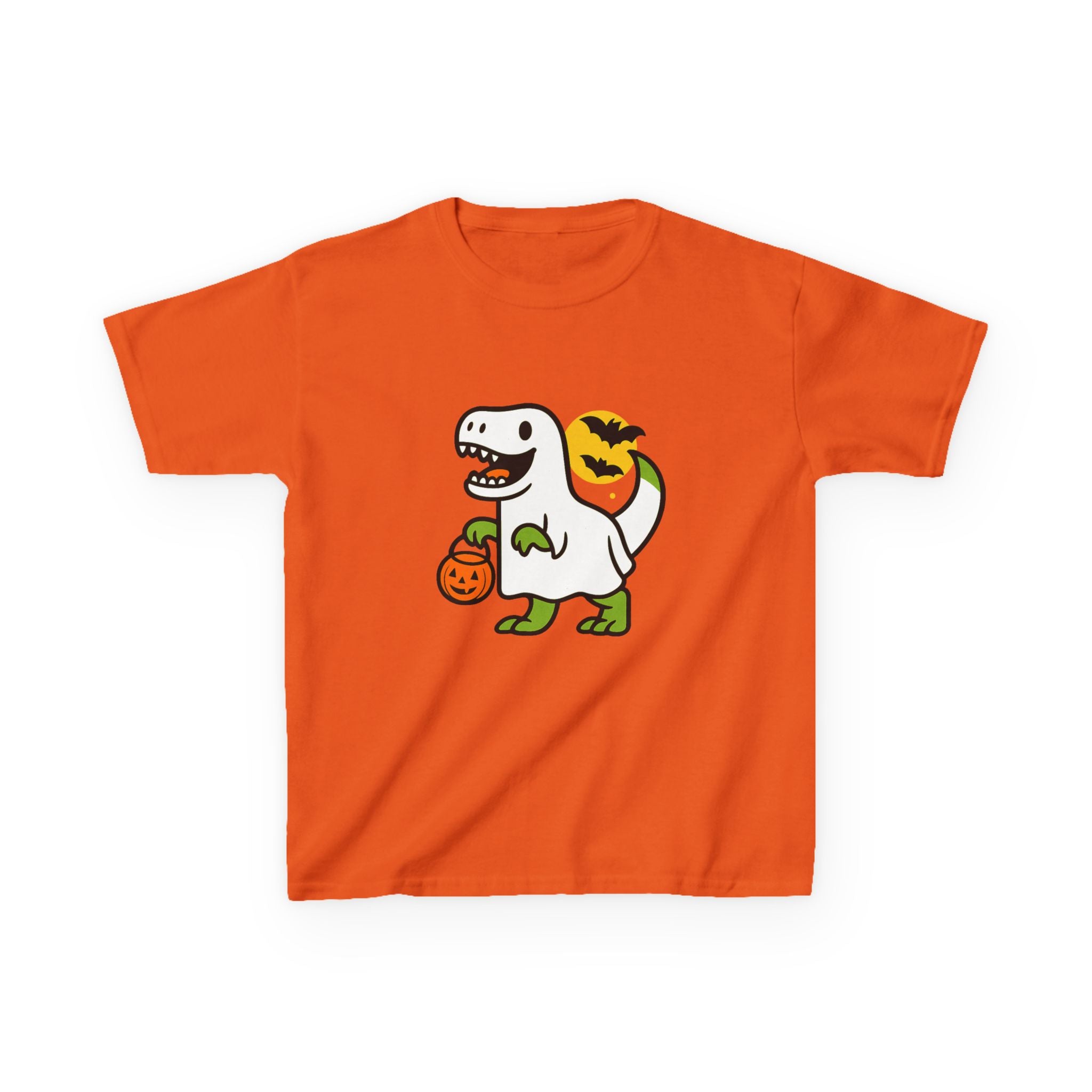 Dinosaur Halloween Kids Tee, Fun Graphic Tee, Kids Cotton Shirt, Cute Kids Tee