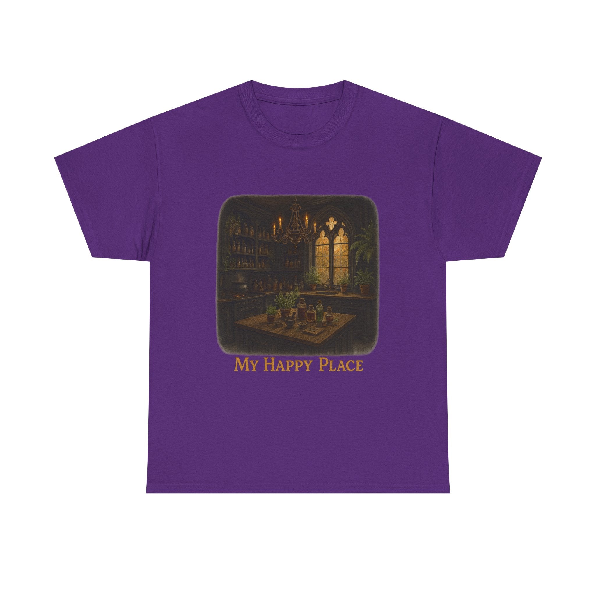 Cozy Sanctuary Tee - My Happy Place Shirt, Unisex Cotton T-Shirt, Casual Wear, Gift for Book Lovers, Vintage Style Tee