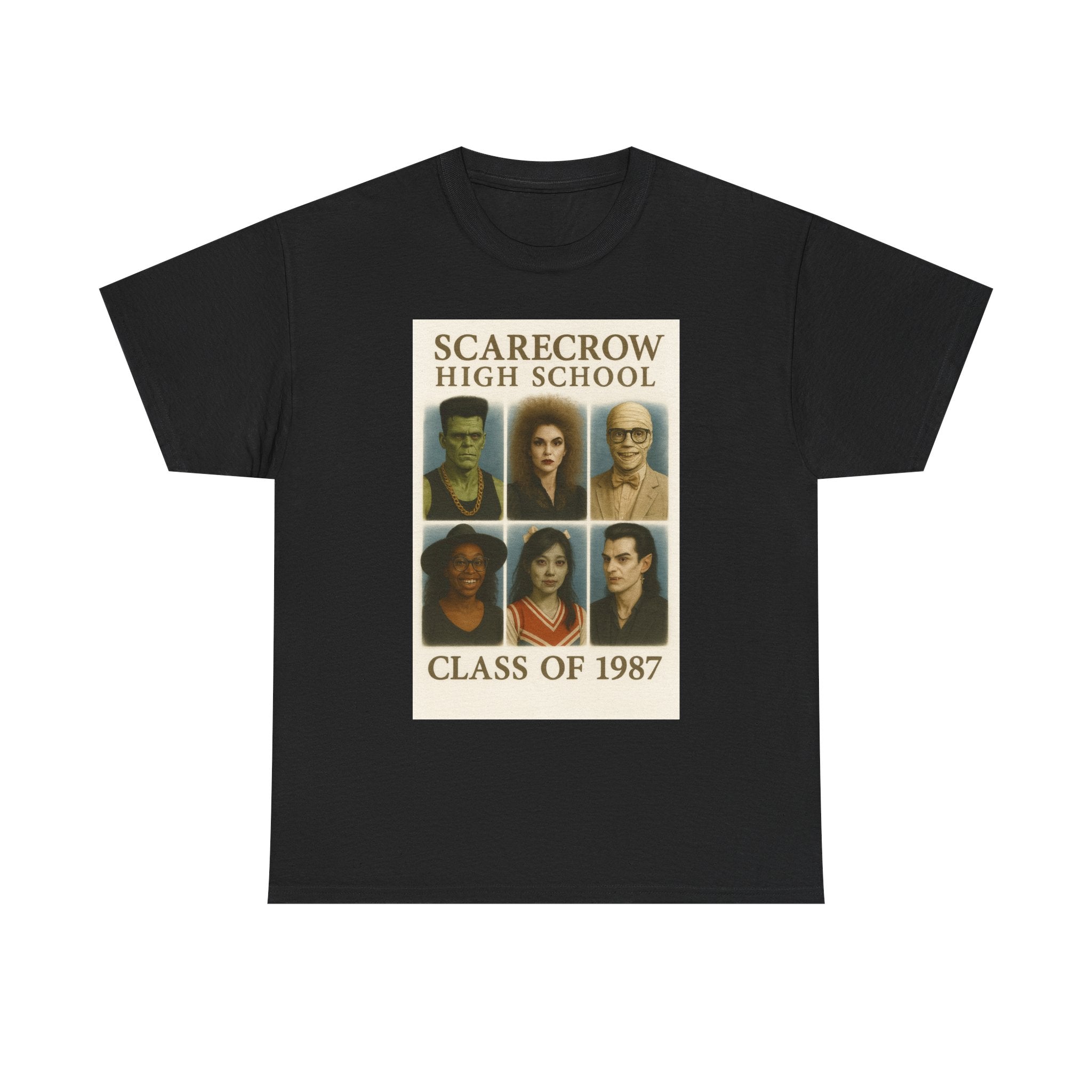 Scarecrow High School T-Shirt, Class of 1987 Tee, Halloween Apparel, Unisex Cotton Tee, Nostalgia, Vintage School Spirit Shirt