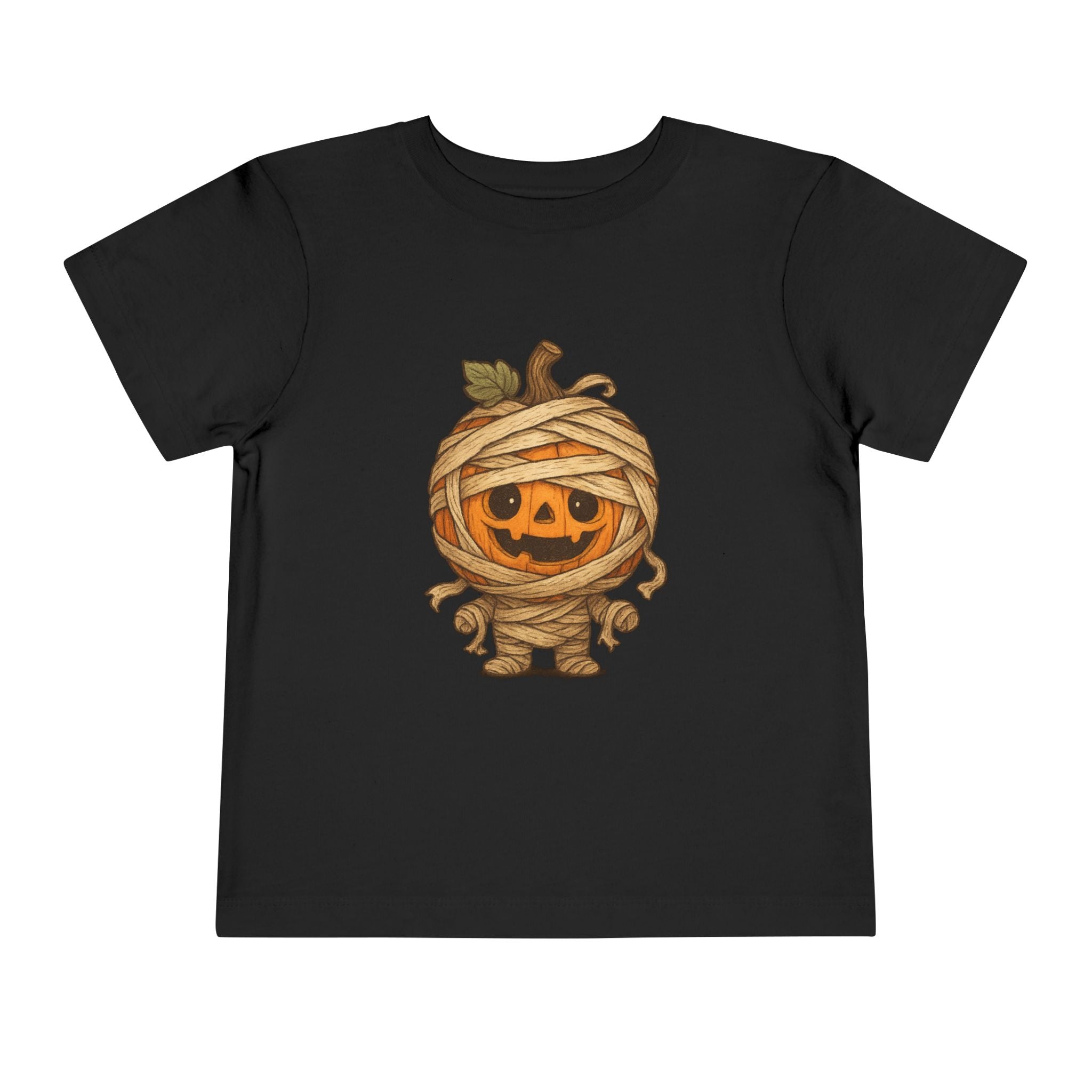 Halloween Mummy Pumpkin Toddler Tee, Cute Halloween Shirt, Fall Kids Clothing