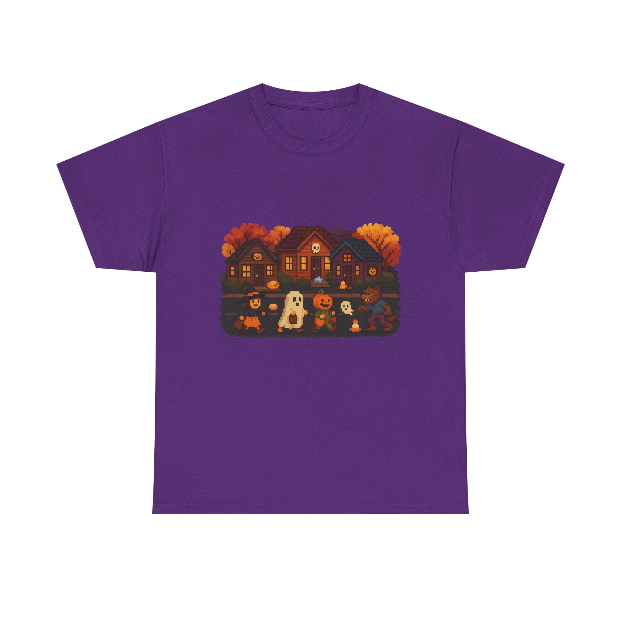 Cozy Halloween T-Shirt with Festive Design, Vintage Video Game, Halloween, Fall Tee for Adults