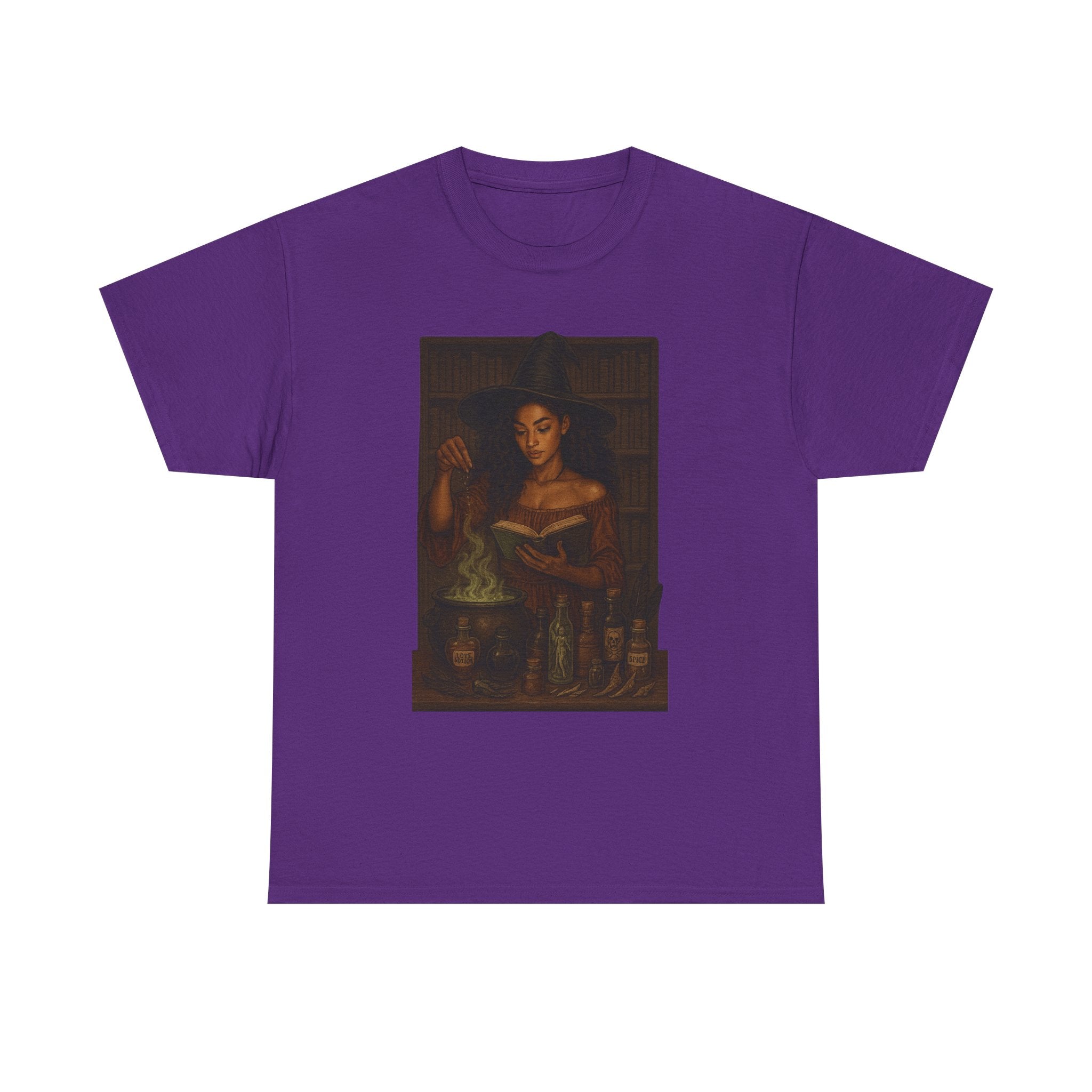 Alchemy-Themed Unisex Heavy Cotton Tee, Vintage Aesthetic Shirt, Dark Romance Book, Witchcraft Apparel