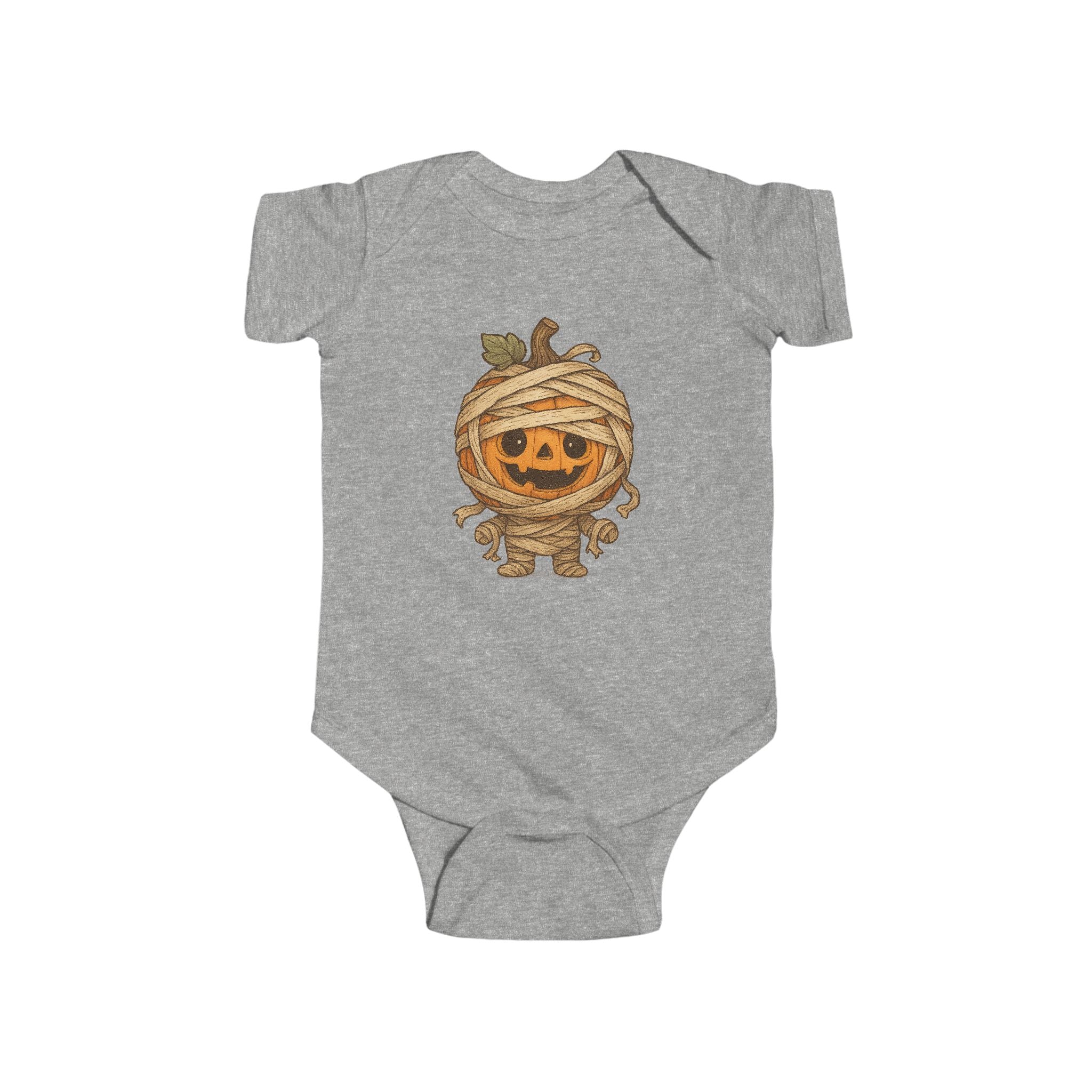 Adorable Halloween Infant Bodysuit, Cute Baby Costume, Pumpkin Mummy Onesie, Baby Shower Gift