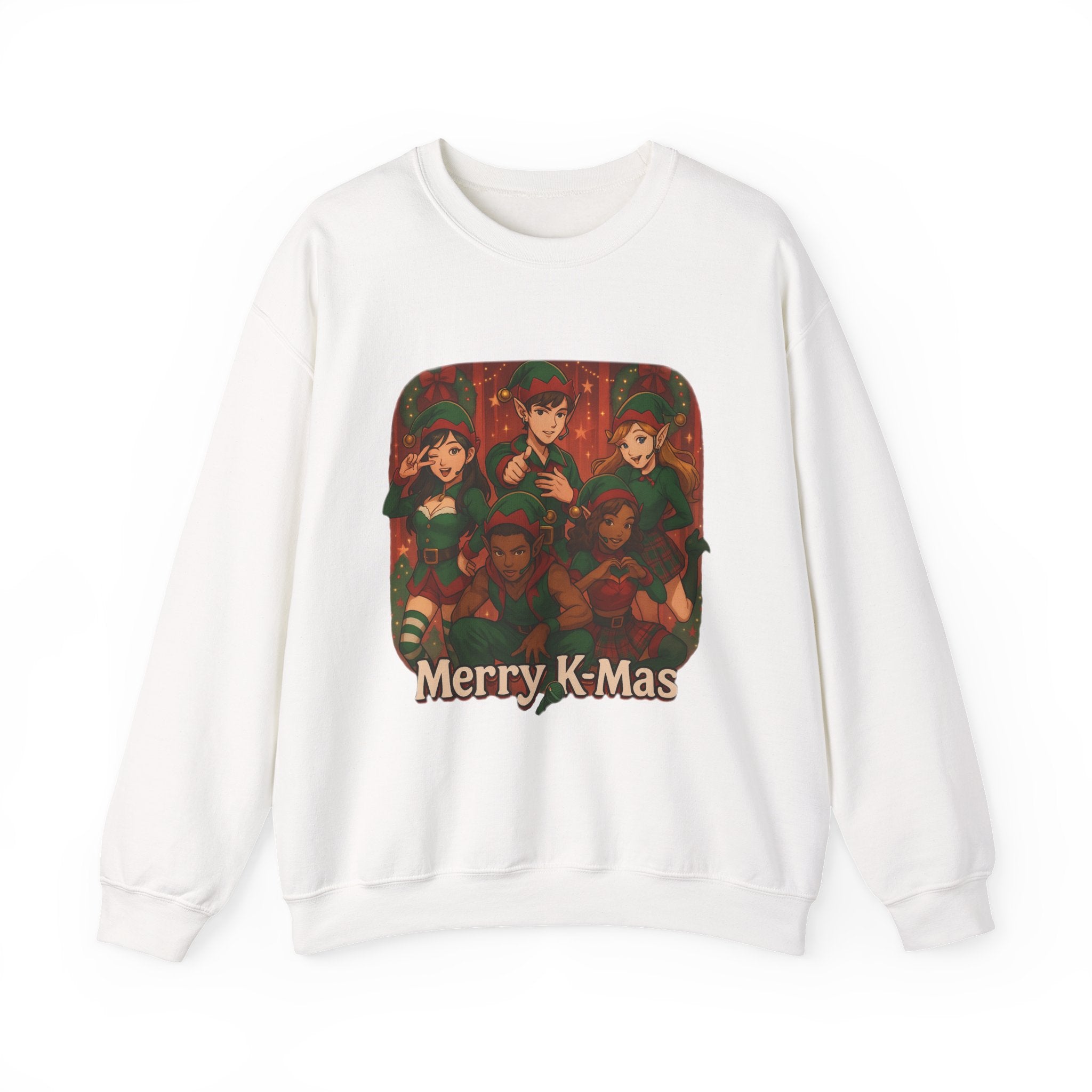 Christmas K-Pop Group Sweatshirt — "Merry K-Mas" Holiday Crewneck