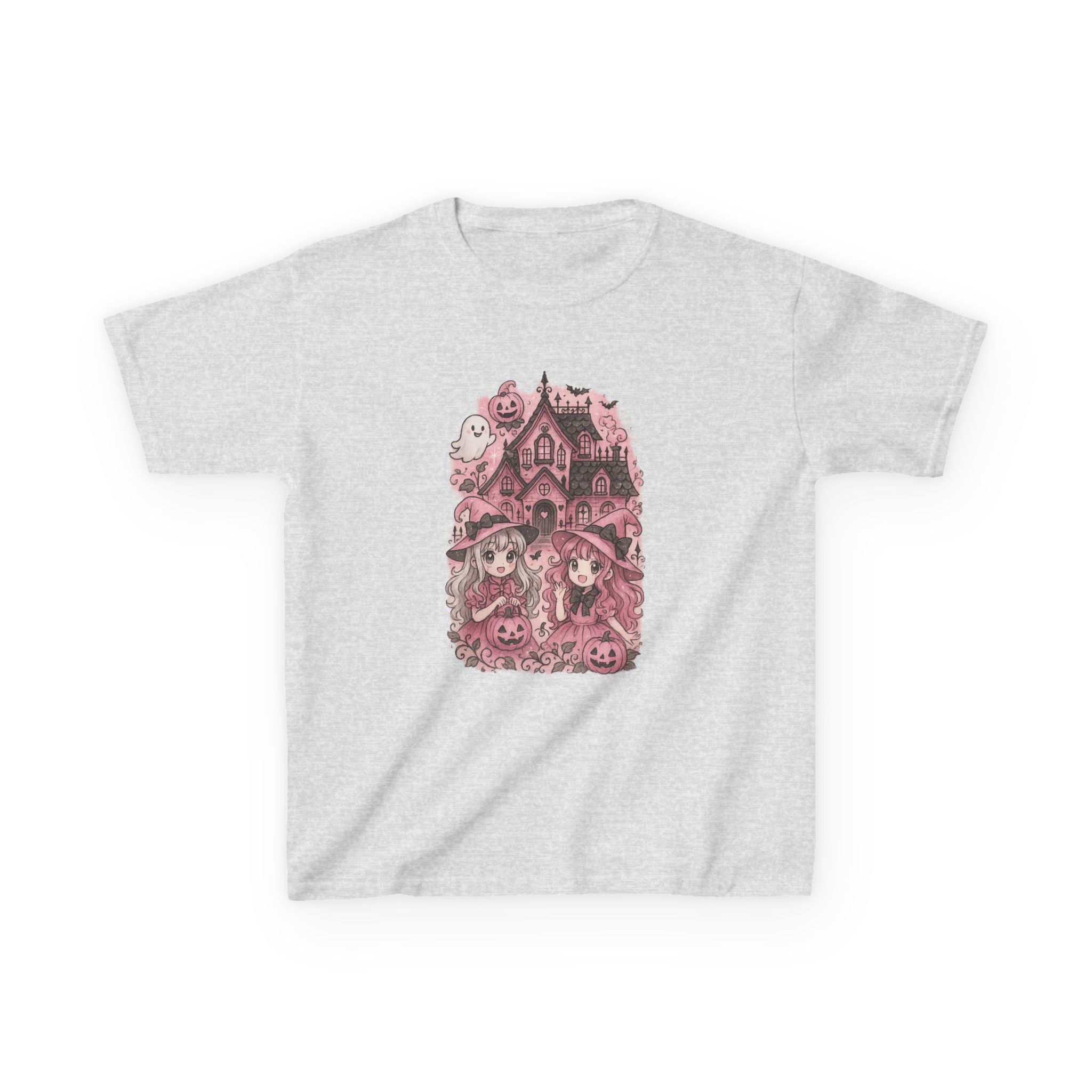 Anime Cartoon, Whimsical Halloween Kids Tee, Cute Cartoon T-Shirt,