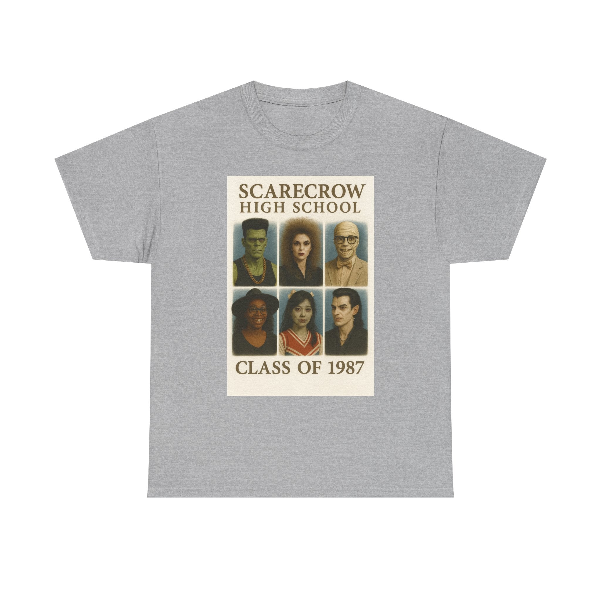 Scarecrow High School T-Shirt, Class of 1987 Tee, Halloween Apparel, Unisex Cotton Tee, Nostalgia, Vintage School Spirit Shirt