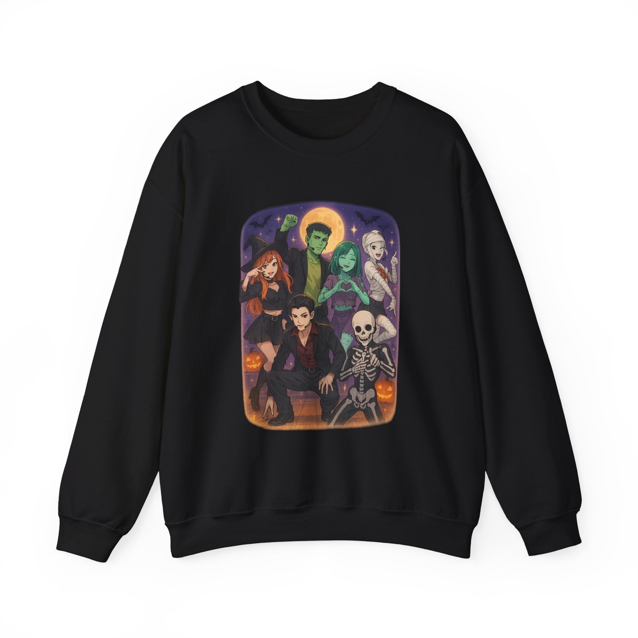 K Pop, Anime, Spooky Character Sweatshirt - Halloween Gift, Crewneck Pullover, Cozy Fall Apparel, Unisex Design, Halloween Party Wear
