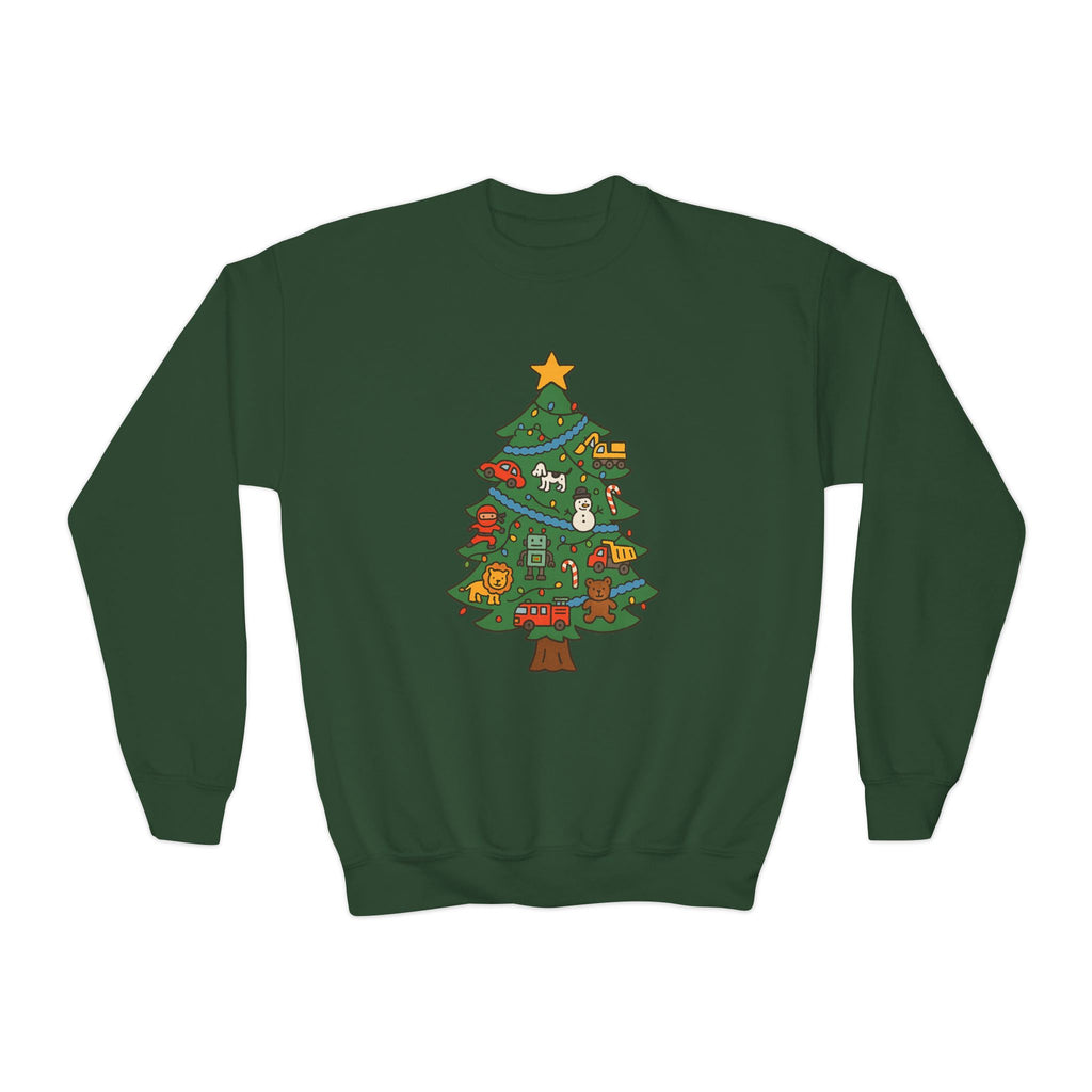 Christmas Holiday Tree Festive Boys Toys Kids Sweatshirt