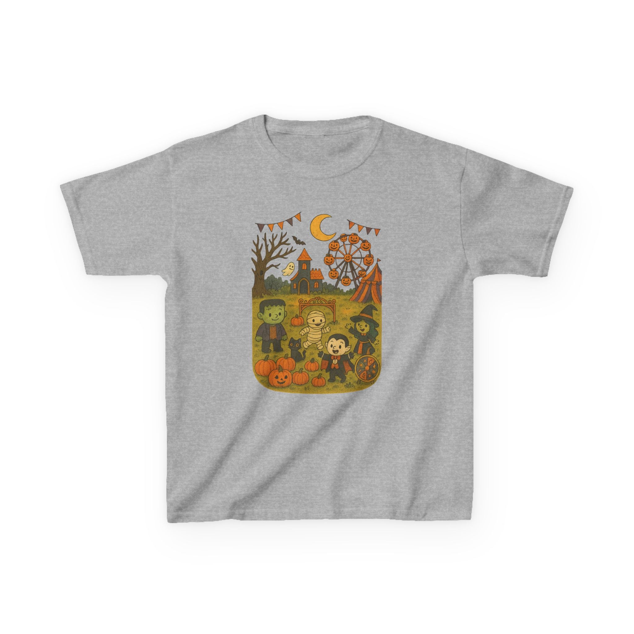 Halloween Kids Tee, Cute Autumn T-Shirt, Fall Festival Shirt, Trick or Treat Clothing, Kids Halloween Party Outfit