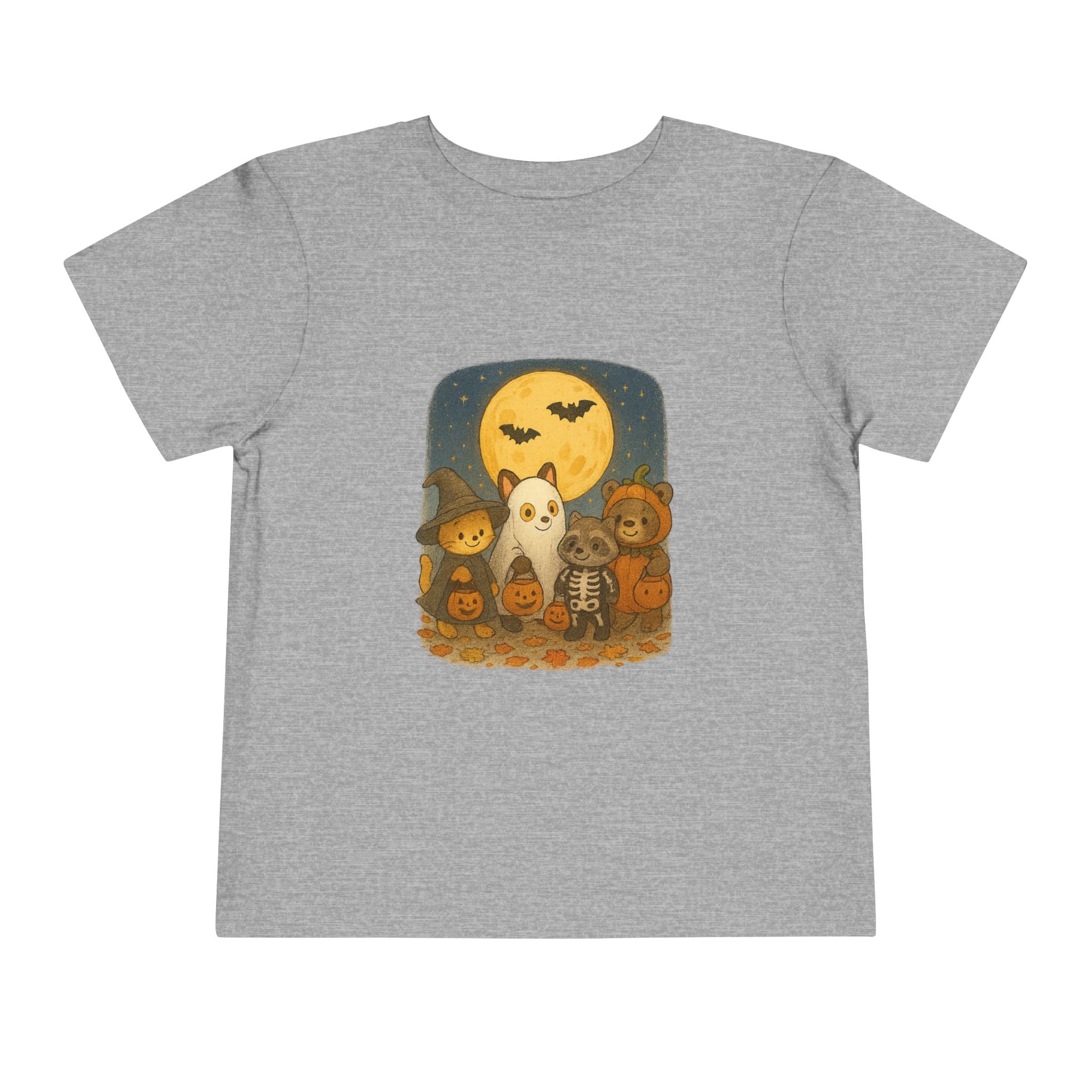 Halloween Toddler Tee, Cute Ghost Design Tee, Toddler Short Sleeve Shirt, Fall Outfit