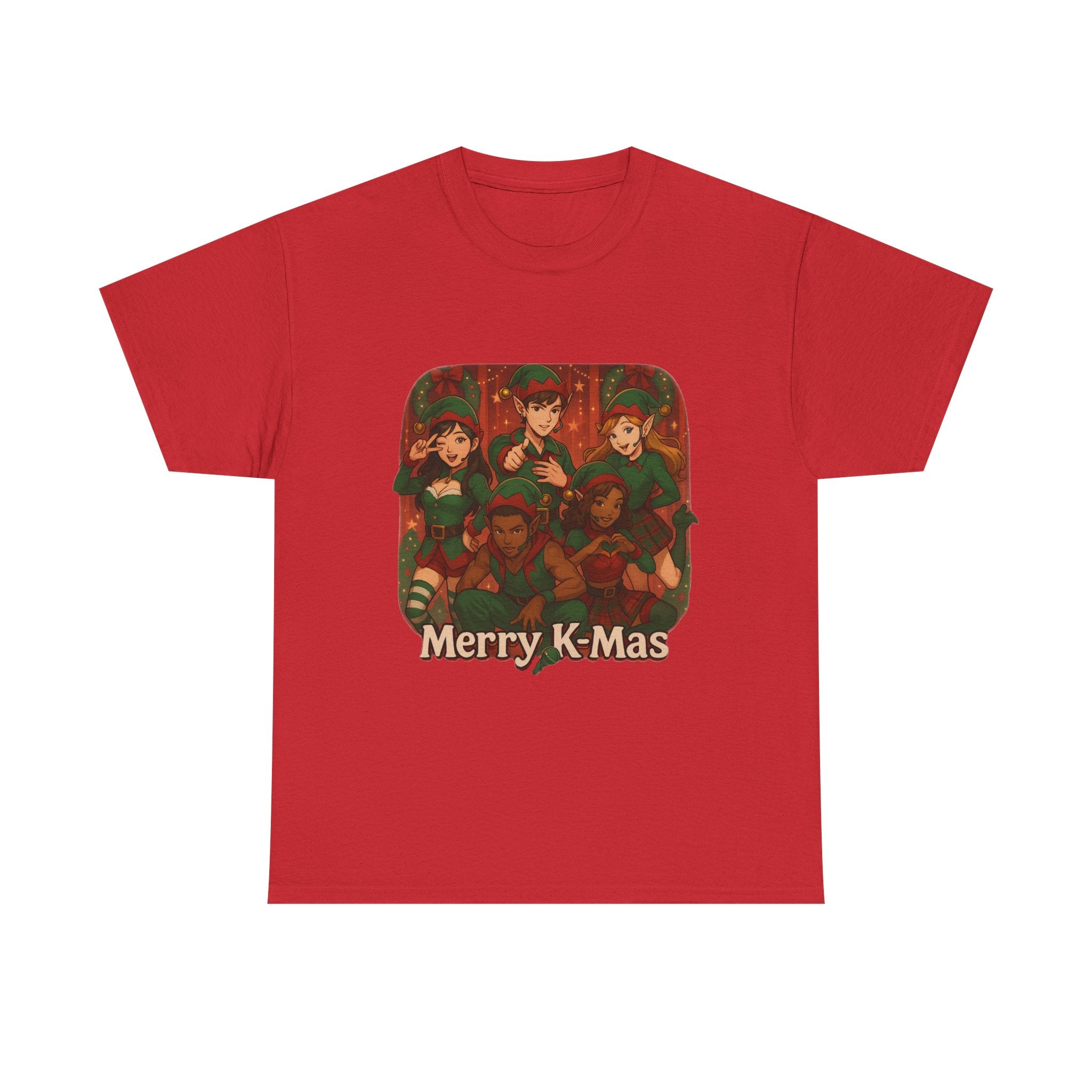 Christmas K-Pop Group Tee "Merry K-Mas" Holiday T- Shirt