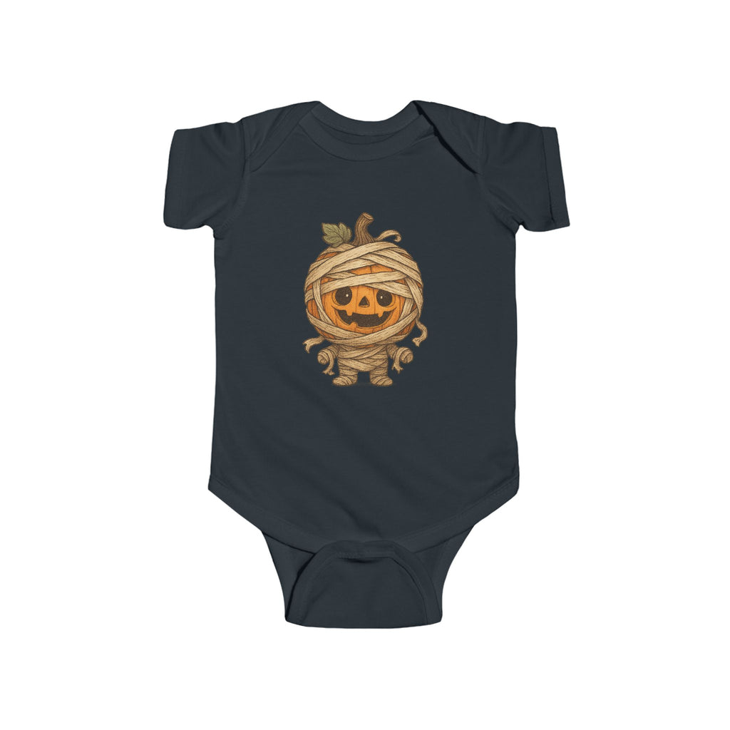 Adorable Halloween Infant Bodysuit, Cute Baby Costume, Pumpkin Mummy Onesie, Baby Shower Gift