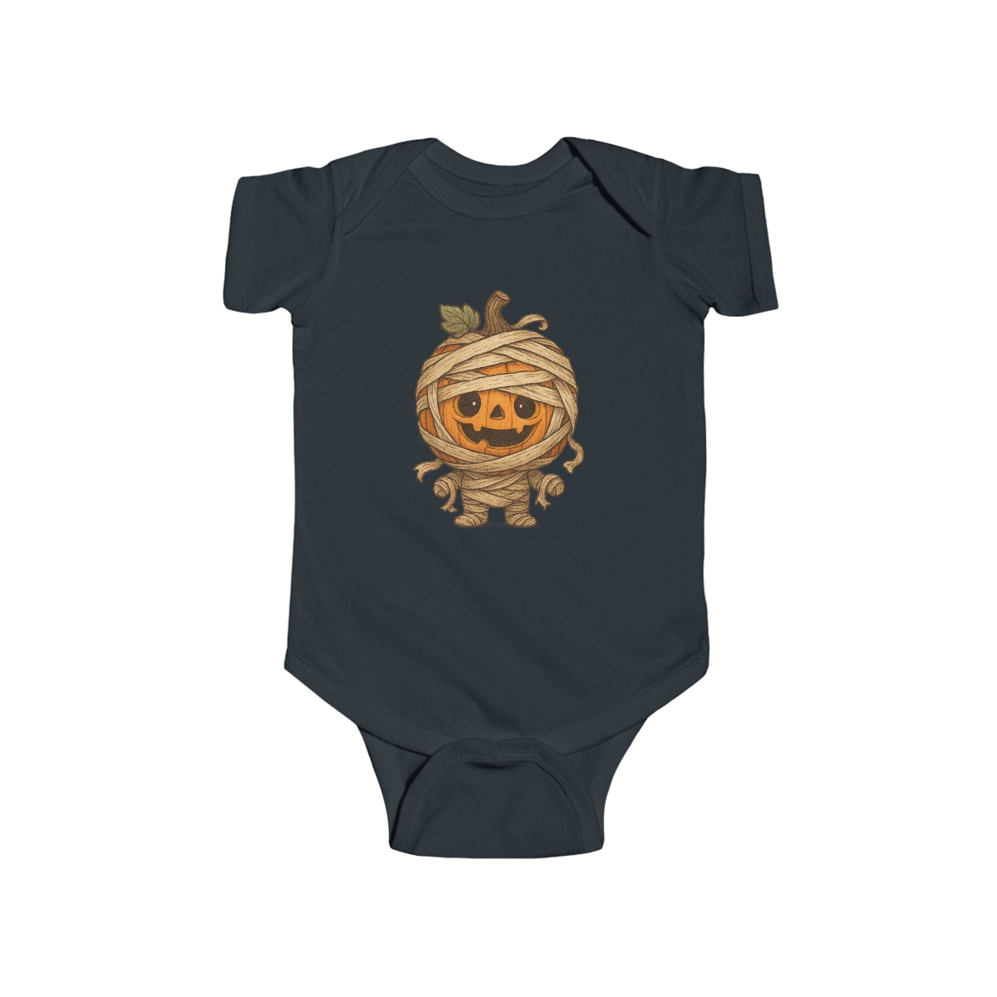 Adorable Halloween Infant Bodysuit, Cute Baby Costume, Pumpkin Mummy Onesie, Baby Shower Gift