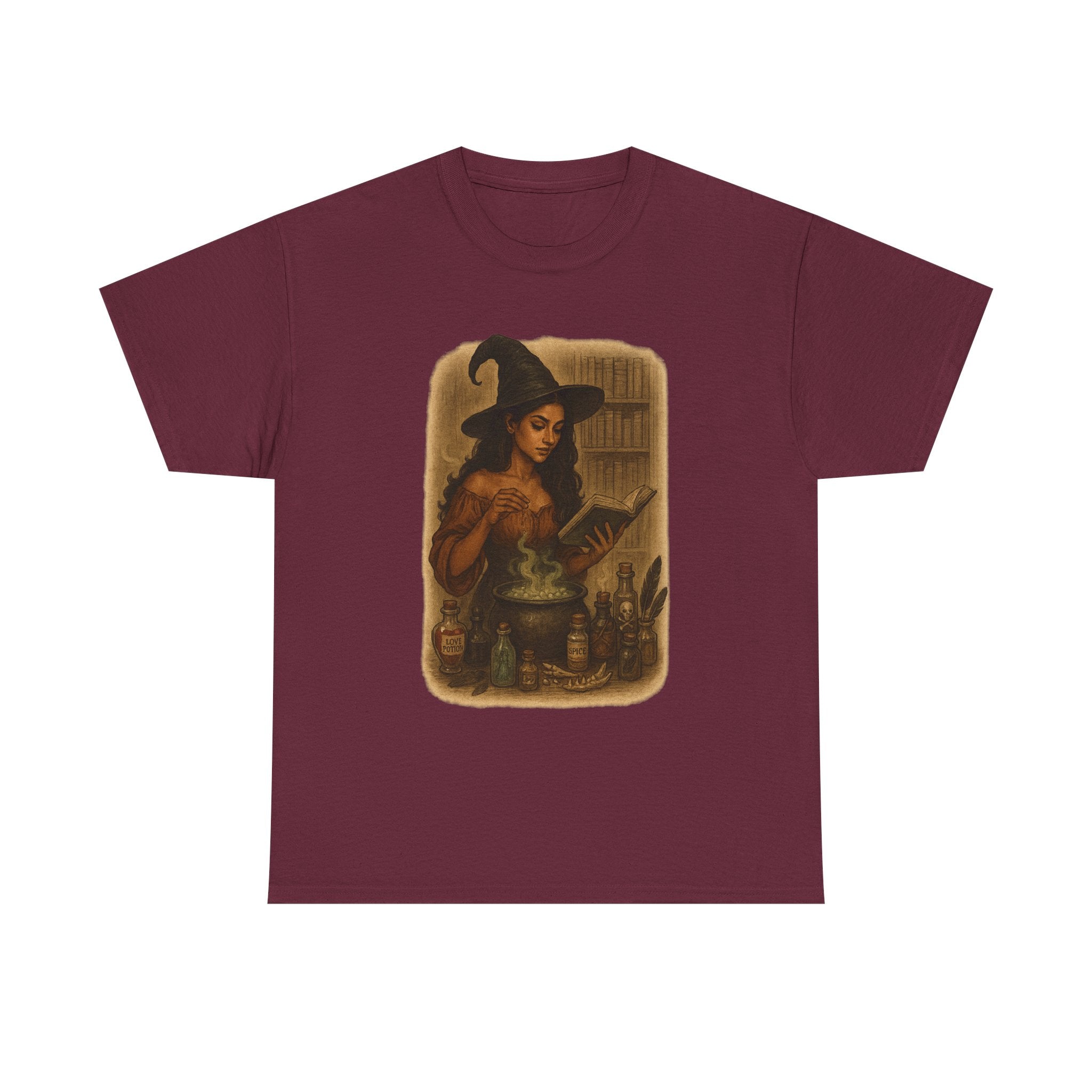 Witchy Heavy Cotton Tee, Witch T-Shirt, Halloween Apparel, Dark Romance Book