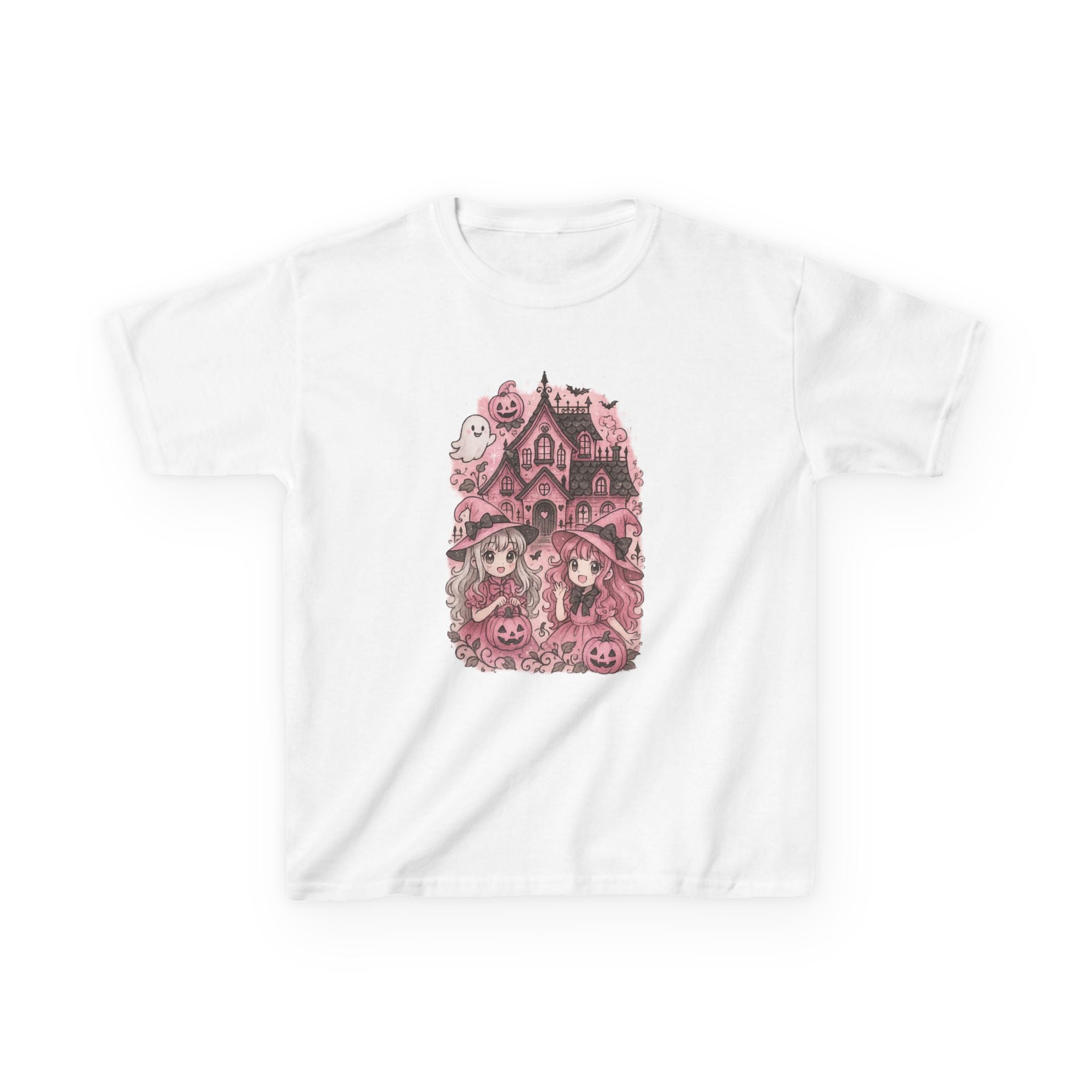 Anime Cartoon, Whimsical Halloween Kids Tee, Cute Cartoon T-Shirt,