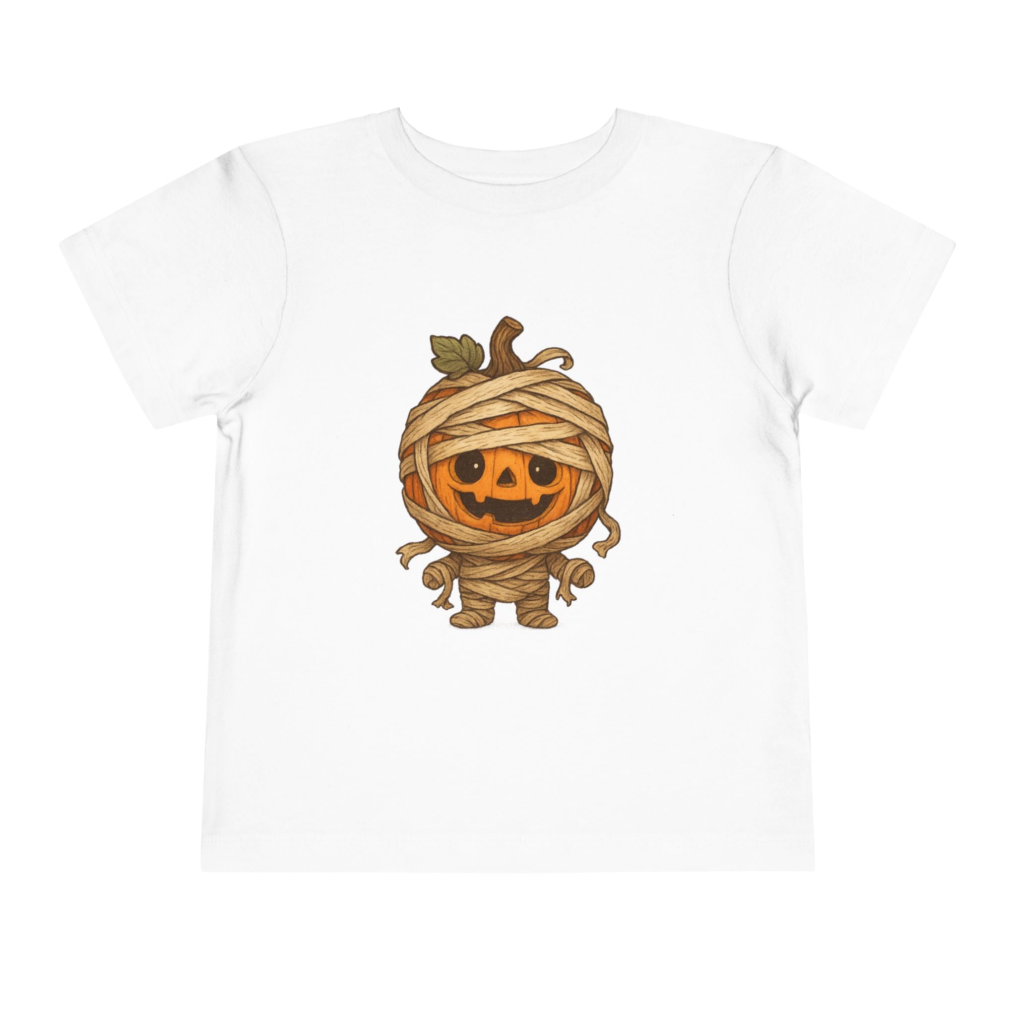 Halloween Mummy Pumpkin Toddler Tee, Cute Halloween Shirt, Fall Kids Clothing