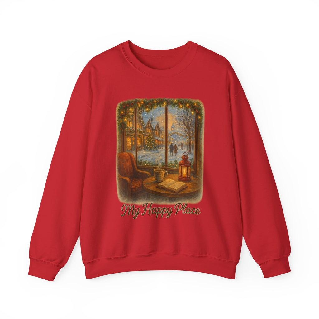 Christmas Coffee Shop - 'My Happy Place' Holiday Village Sweatshirt