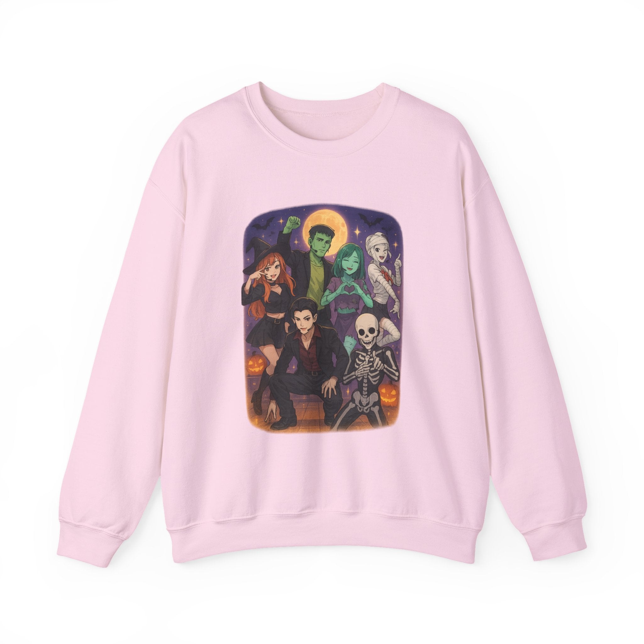 K Pop, Anime, Spooky Character Sweatshirt - Halloween Gift, Crewneck Pullover, Cozy Fall Apparel, Unisex Design, Halloween Party Wear