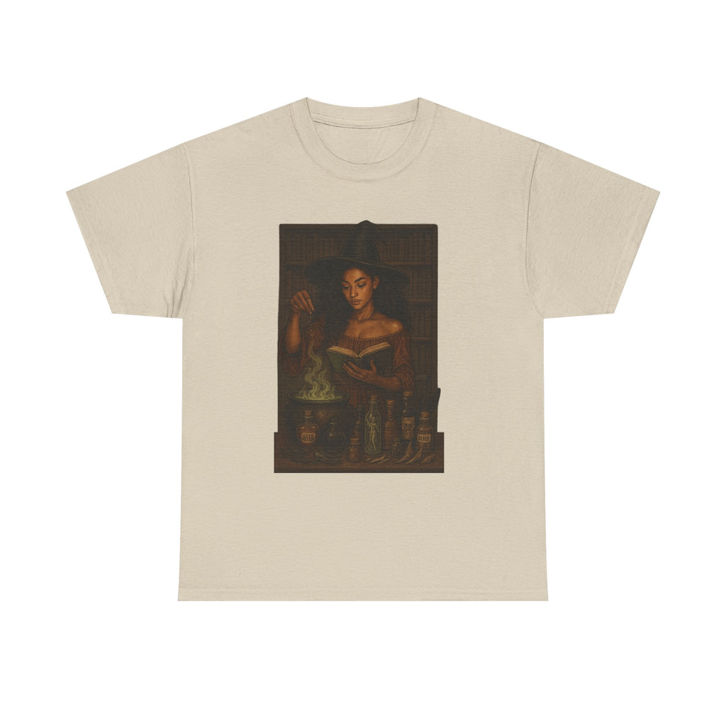 Alchemy-Themed Unisex Heavy Cotton Tee, Vintage Aesthetic Shirt, Dark Romance Book, Witchcraft Apparel