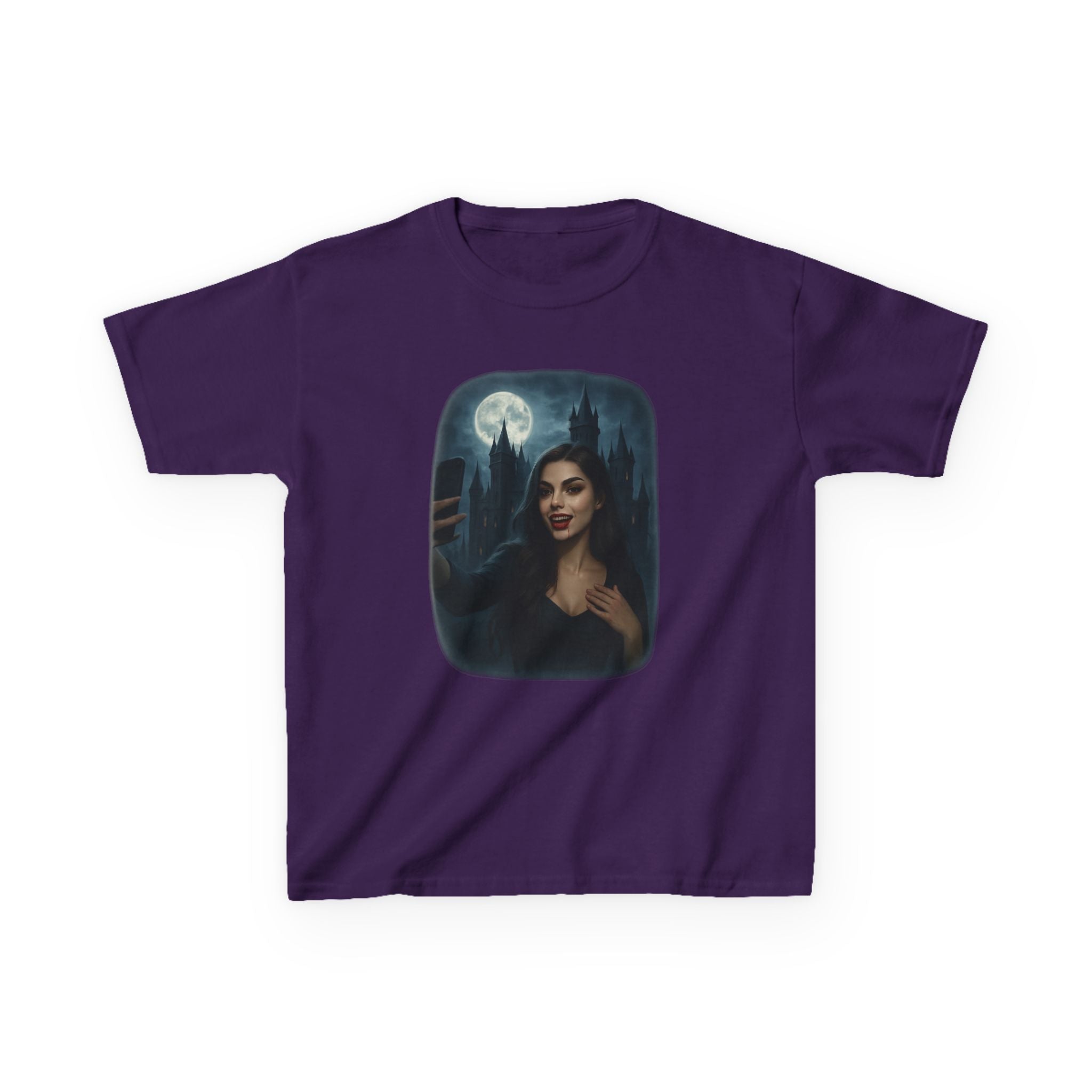 Influencer, Instagram Selfie Vampire, Kids Tee Shirt, Halloween Apparel, Gift for Kids