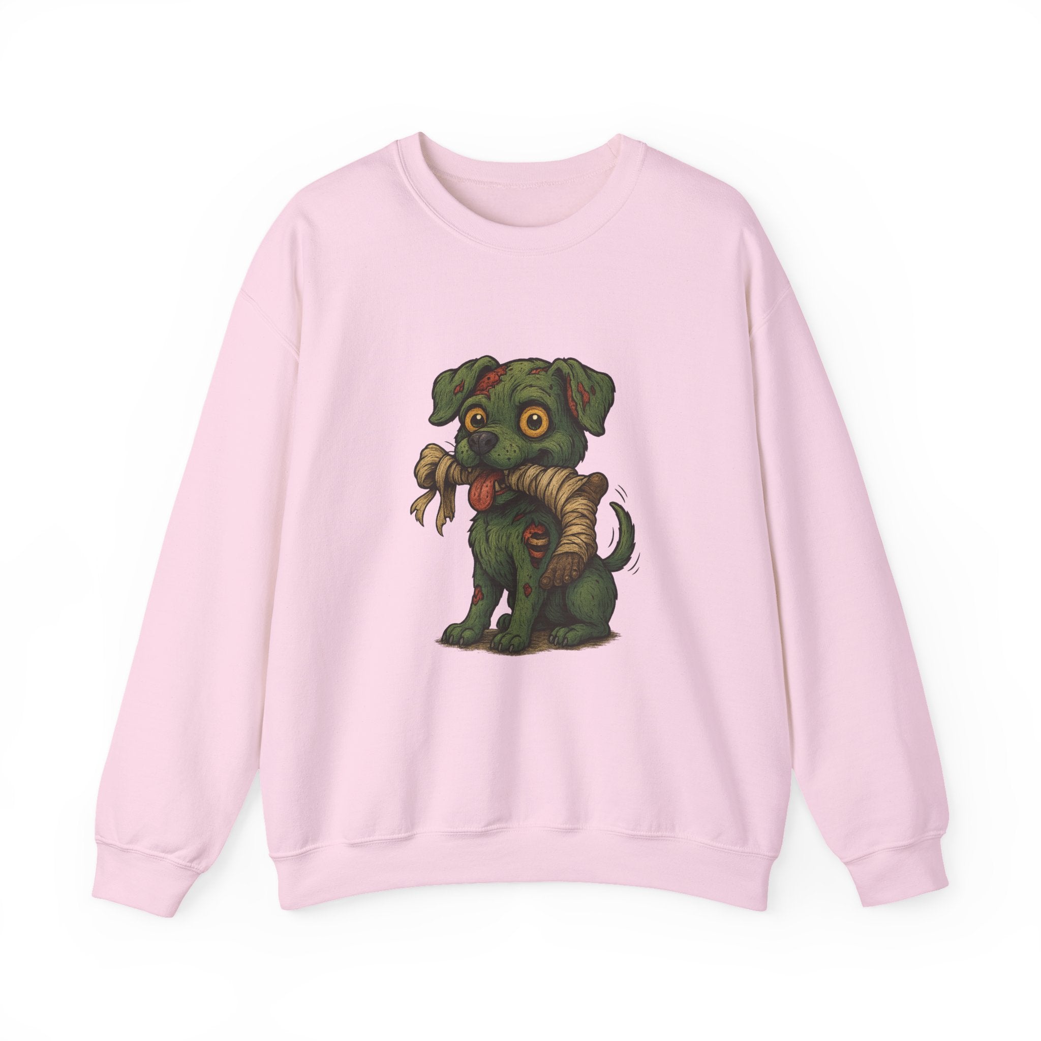 Zombie Pup Sweatshirt | Cute Dog Design, Animal Lover Gift, Warm Crewneck, Halloween Apparel, Cozy Casual Wear