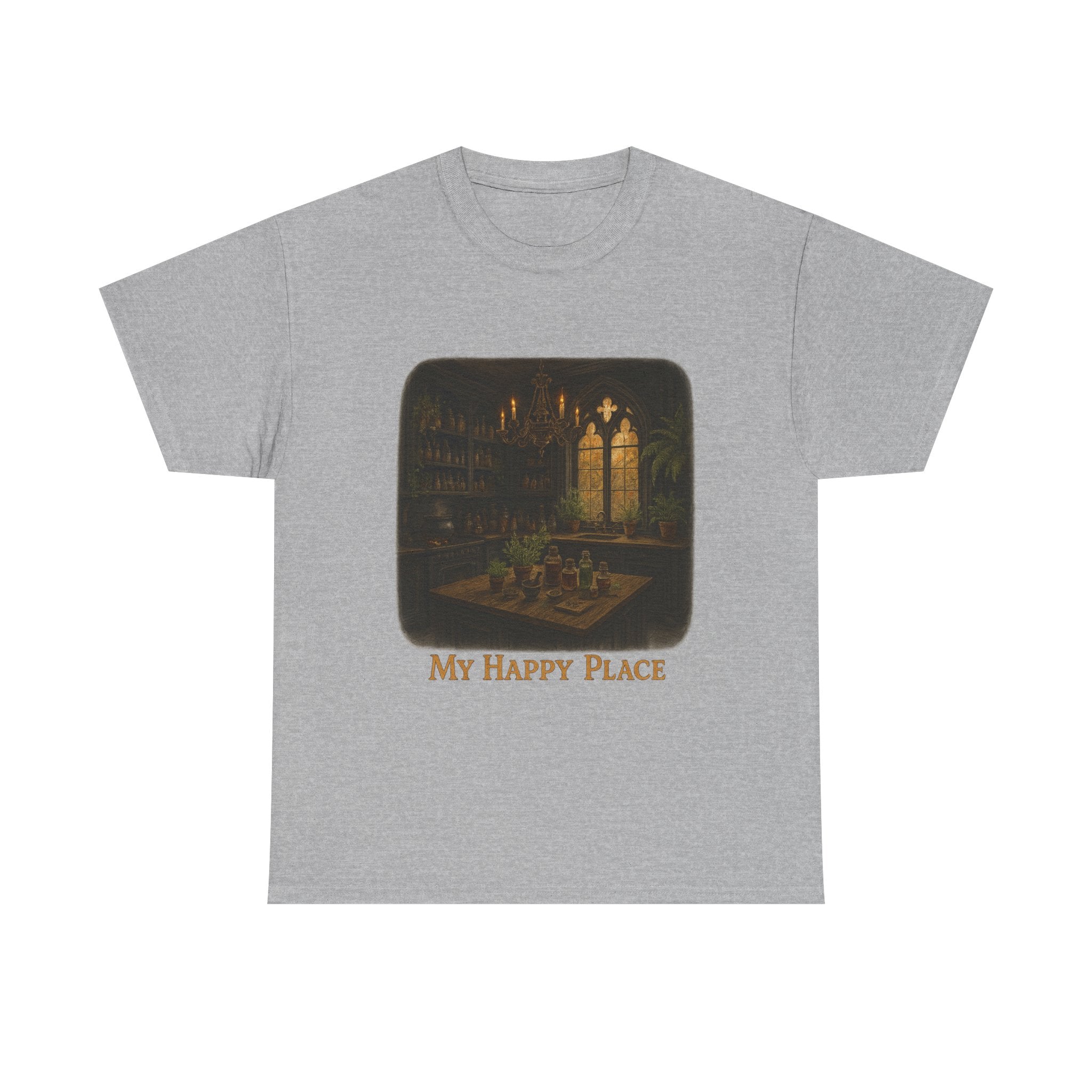 Cozy Sanctuary Tee - My Happy Place Shirt, Unisex Cotton T-Shirt, Casual Wear, Gift for Book Lovers, Vintage Style Tee
