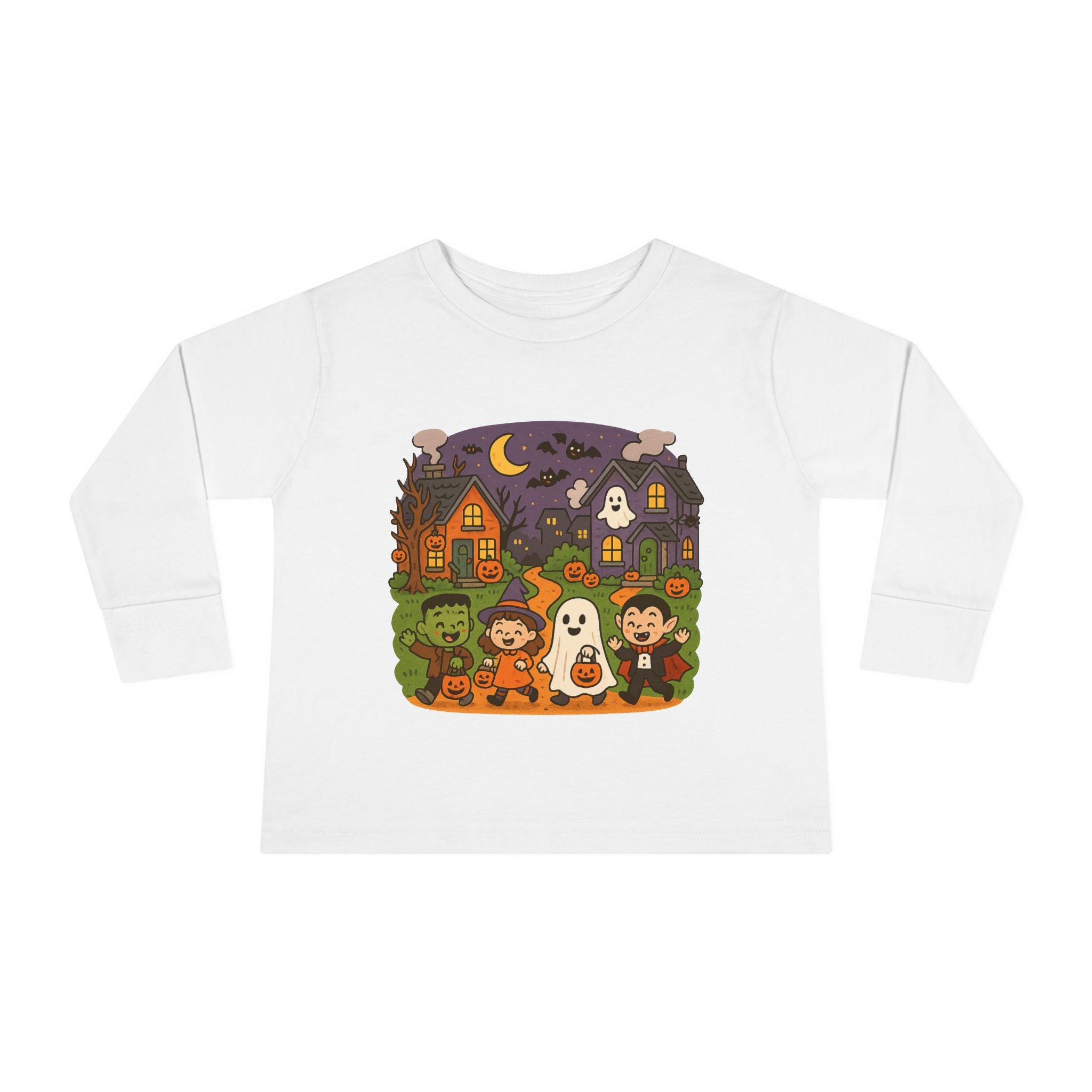 Halloween Toddler Long Sleeve Tee, Cute Kids Halloween Shirt, Fall Wardrobe Piece