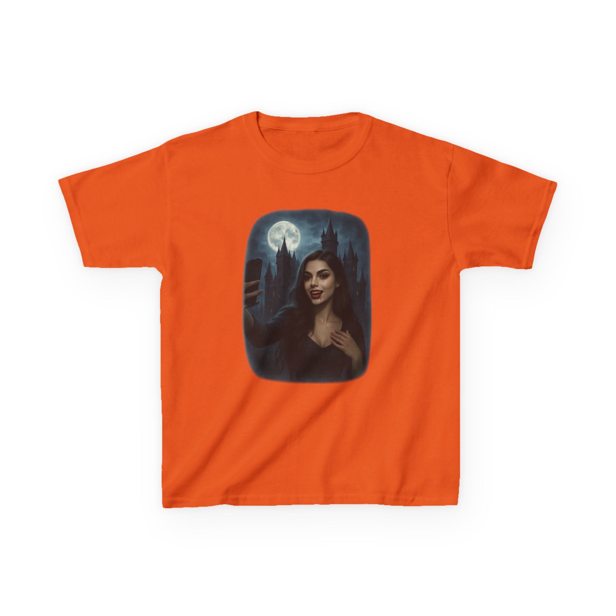 Influencer, Instagram Selfie Vampire, Kids Tee Shirt, Halloween Apparel, Gift for Kids
