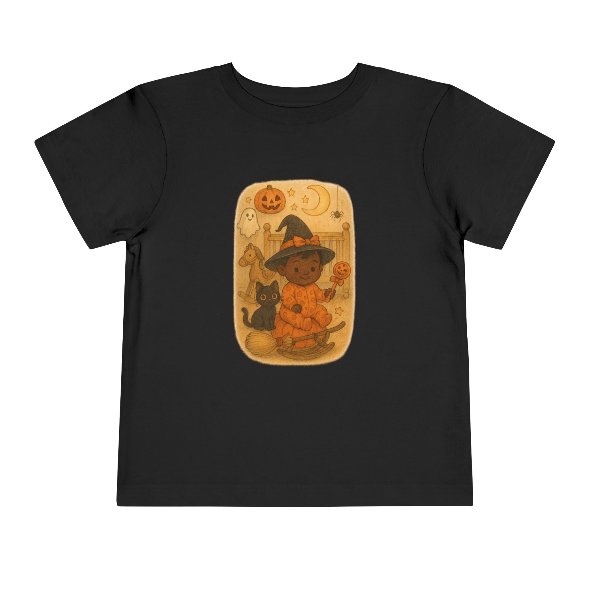 Toddler Witch Halloween Tee, Cute Halloween Shirt, Kid's Short Sleeve Shirt, Spooky Toddler Apparel