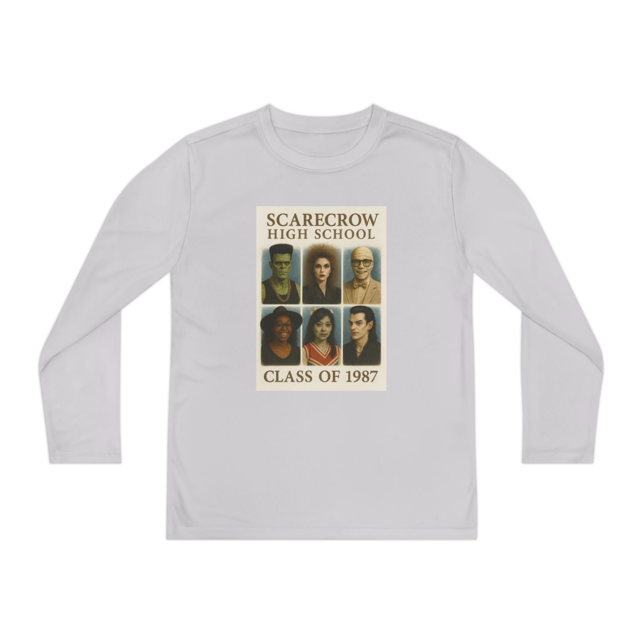 Scarecrow High School Class of 1987 Youth Long Sleeve Tee, School Spirit Apparel, Unique Gift Idea